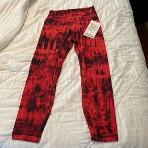 NWT Lululemon Align HR 25 Game Day Red